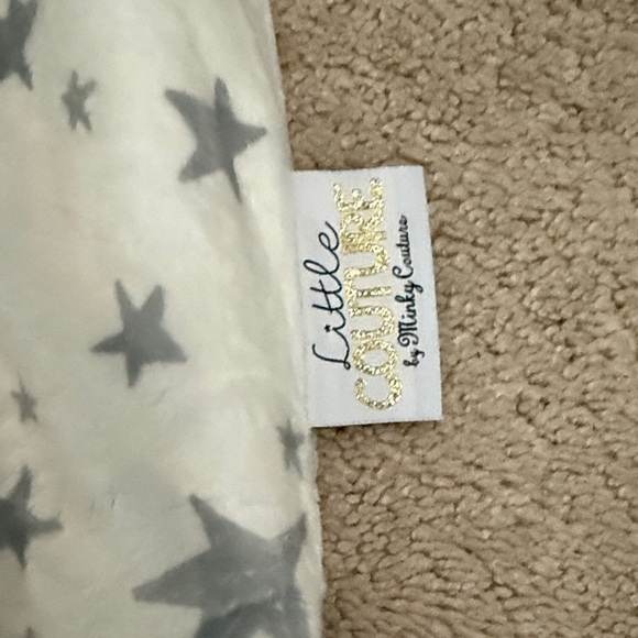 Minky Couture Starry Night Hooded Baby Footie - Picture 2 of 4